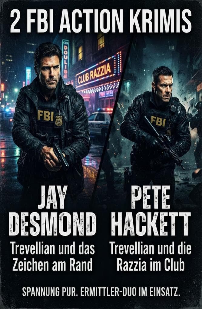 2 FBI Action Krimis: Trevellian und das Zeichen am Rand / Trevellian und die Razzia im Club