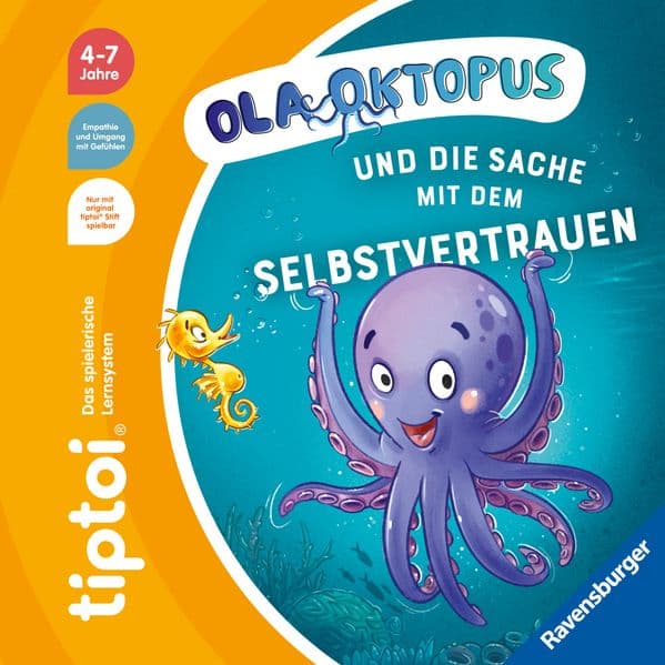 tiptoi® Bildergeschichten über den Umgang mit Gefühlen - Ola Oktopus und die Sache mit dem Selbstvertrauen
