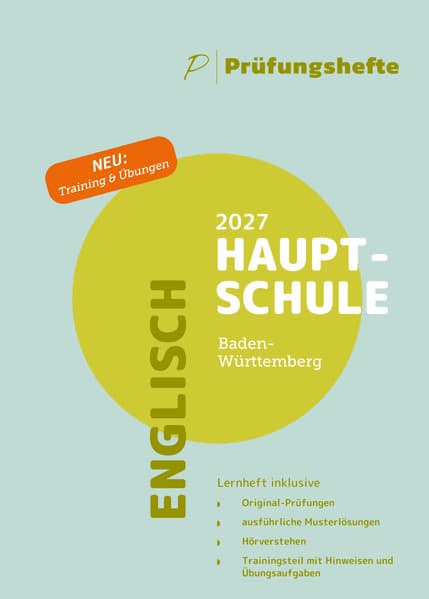 Prüfungsheft Hauptschule 2027 BW - Englisch
