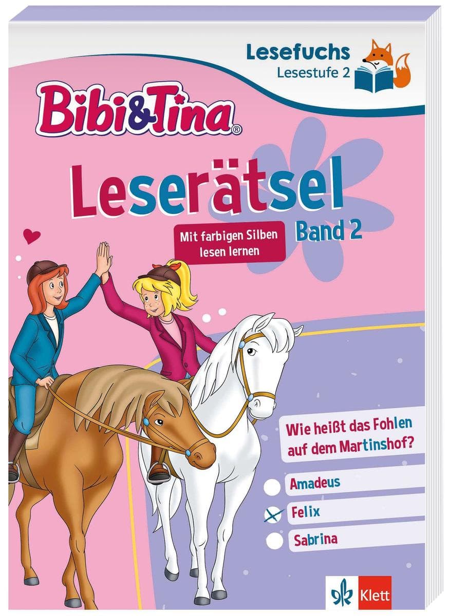 Lesefuchs Bibi & Tina: Leserätsel ab 7 Jahren Band 2