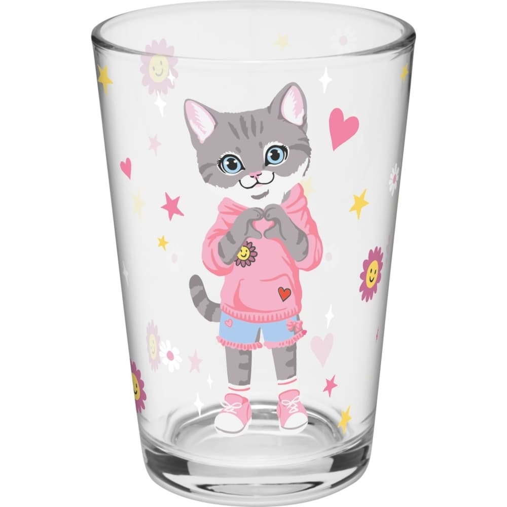 Trinkglas Motiv "Katze"