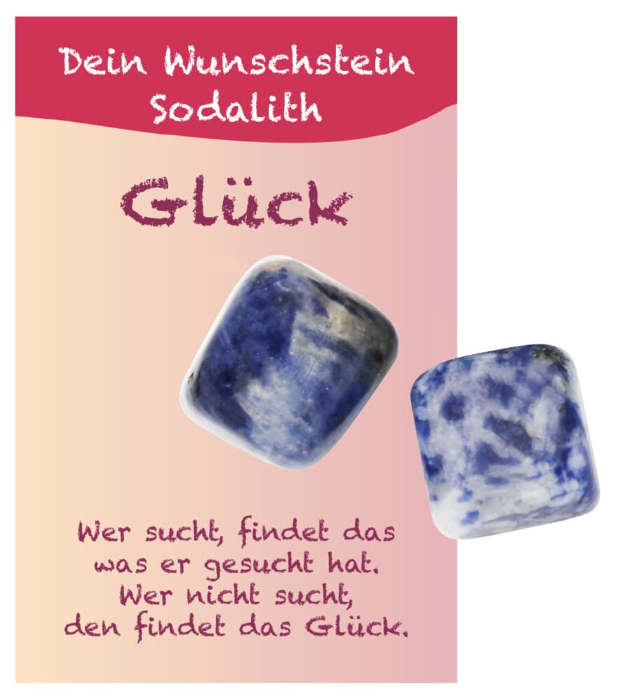 Trommelstein Dein Wunschstein Sodalith, J837-11