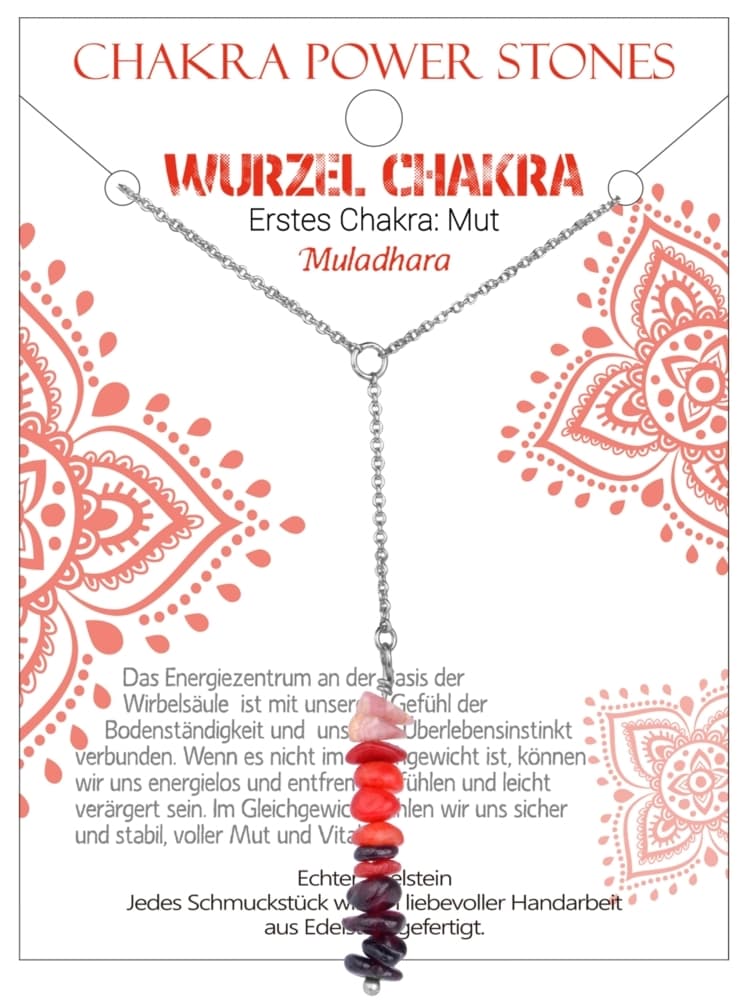 Wurzel Chakra - Mut - Kette, J701-01