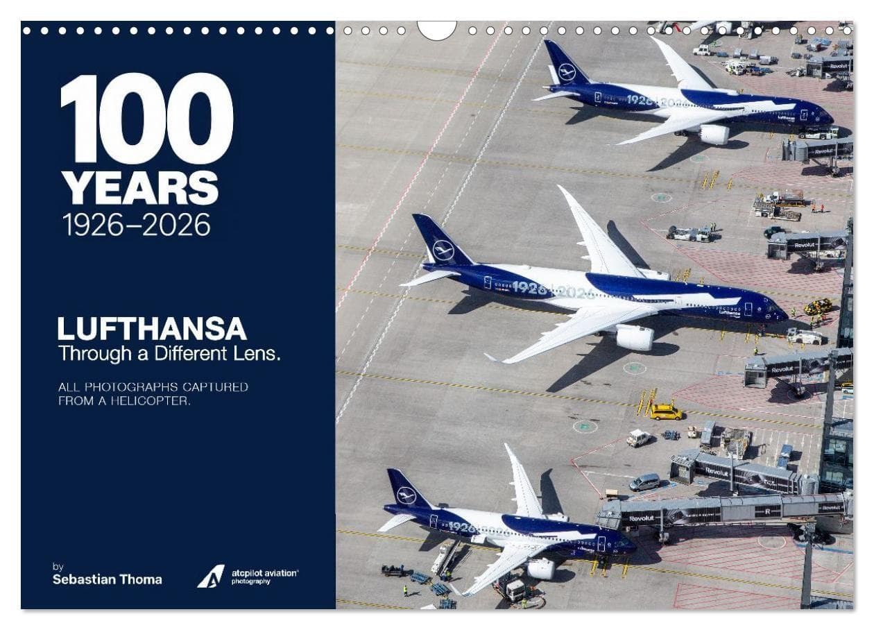 Lufthansa 100 Years (Wandkalender 2027 DIN A3 quer), CALVENDO Monatskalender