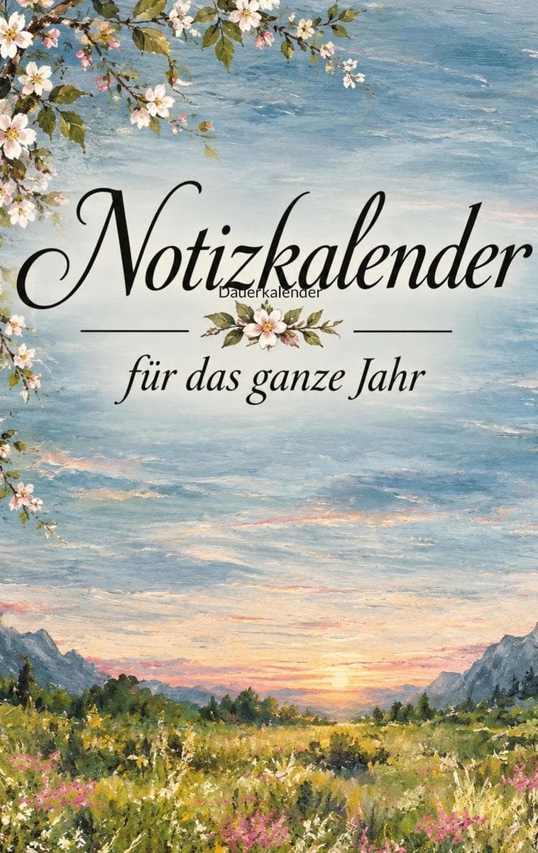 Notizkalender für das ganze Jahr