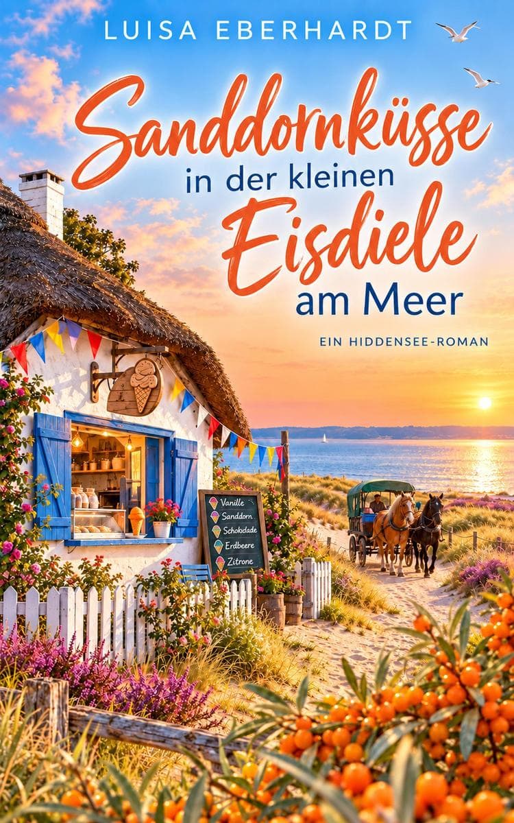 Sanddornküsse in der kleinen Eisdiele am Meer Ein Hiddensee-Roman