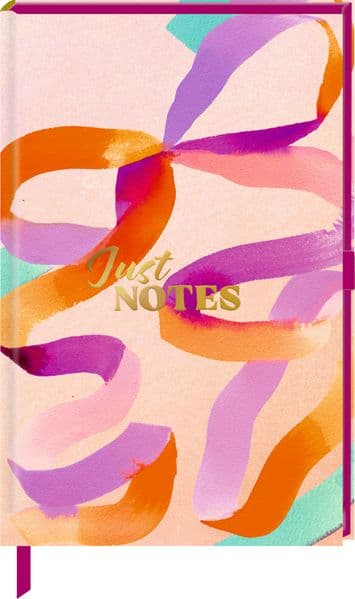 Notizbuch DIN A6 - Just Notes (Schleife)