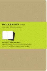 Moleskine Cahier pocket blanko packpapierbraun DIN A6. 3er Pack