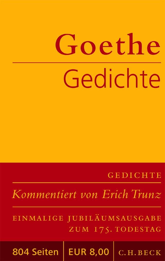 2. Johann Wolfgang von Goethe: Gedichte