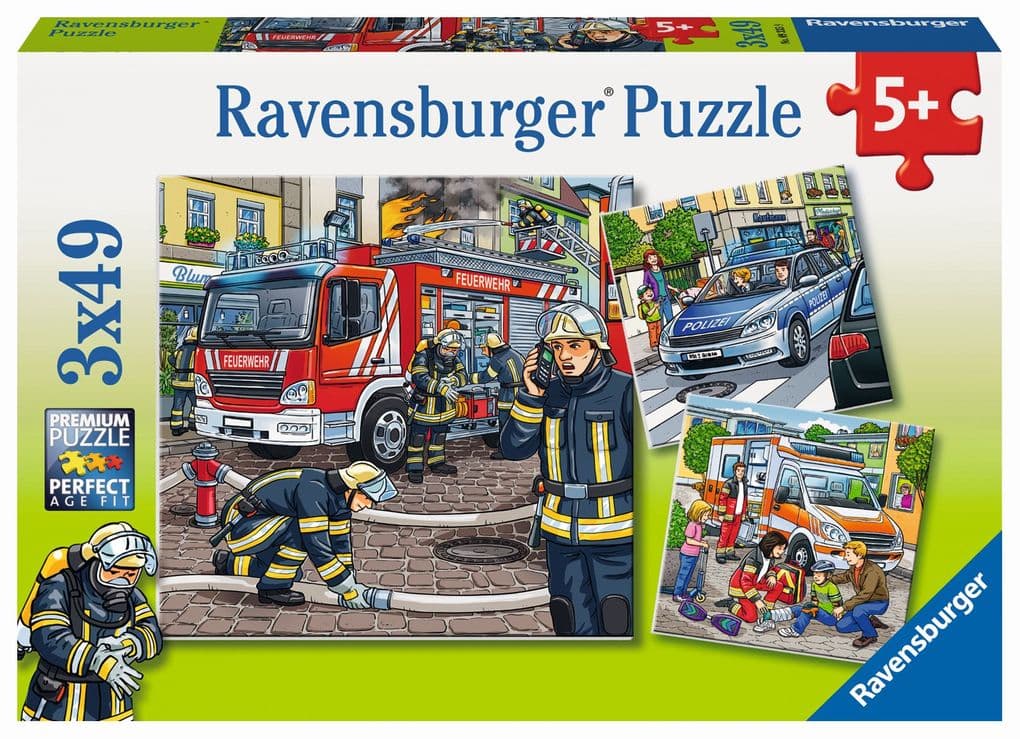 Helfer in der Not. Puzzle 3 x 49 Teile