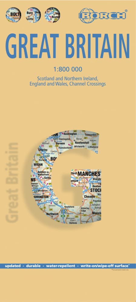 Borch Map Großbritannien. Great Britain