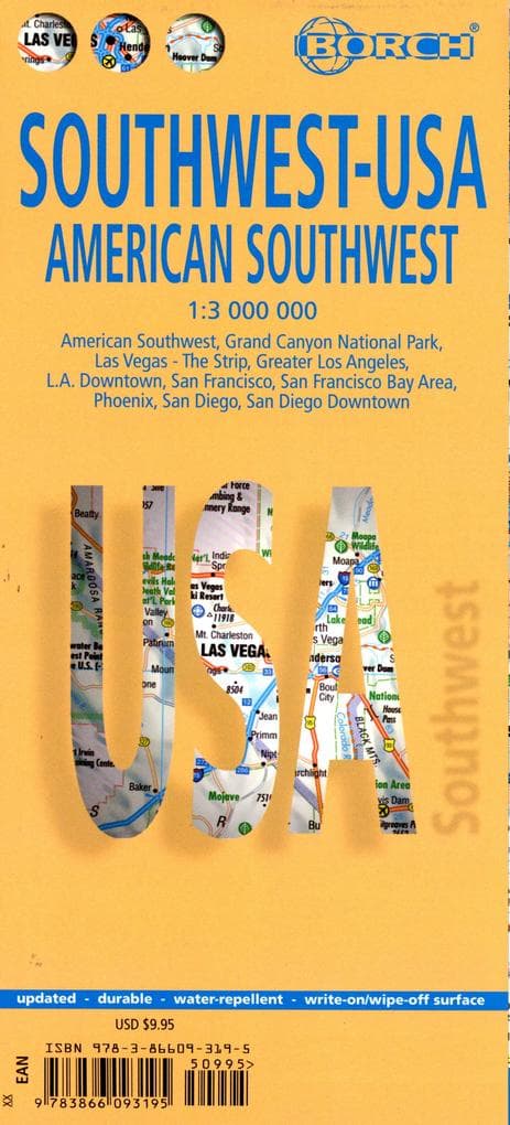 American Southwest 1 : 3 000 000. Road Map + City Maps