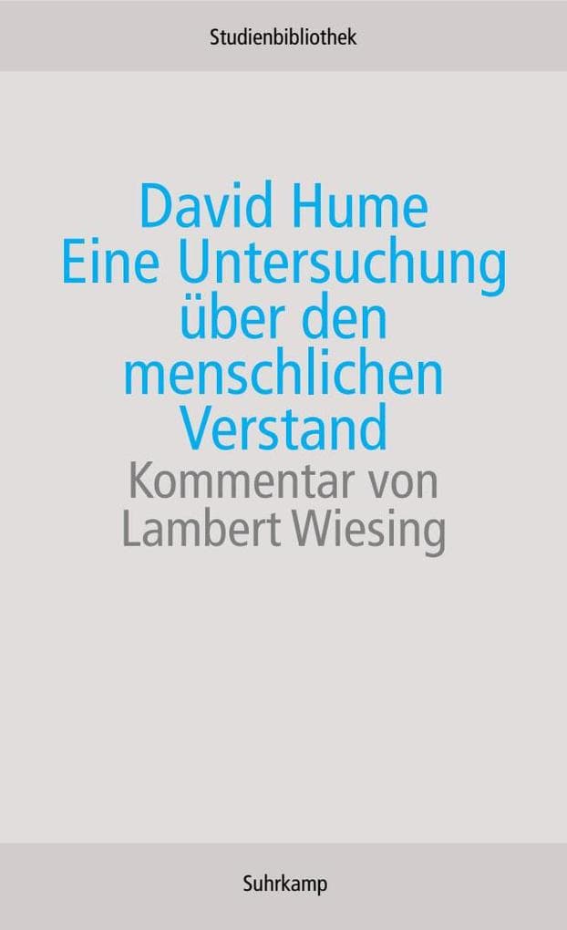 Eine Untersuchung über den menschlichen Verstand