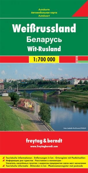 freytag & berndt Straßenkarte Weißrussland 1:700.000