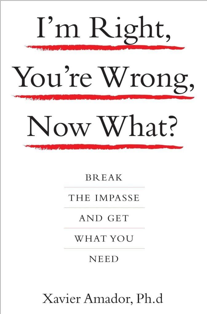 I'm Right, You're Wrong, Now What?