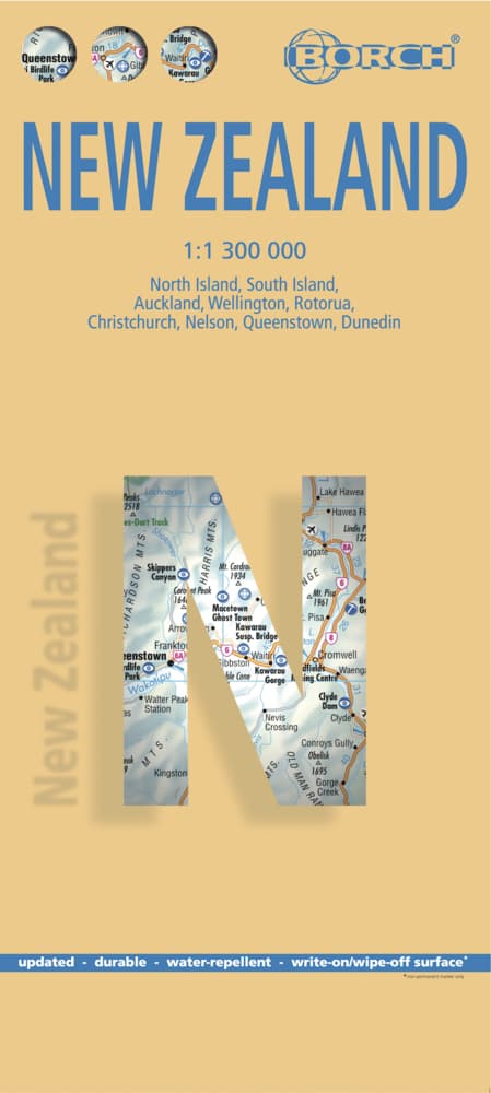 Borch Map Neuseeland. New Zealand