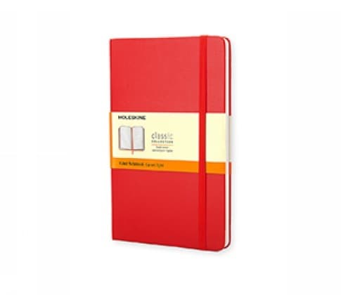 Moleskine Notizbuch, L/A5, Liniert, Hard Cover, Scharlachrot