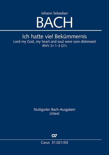 Ich hatte viel Bekümmernis (Klavierauszug)