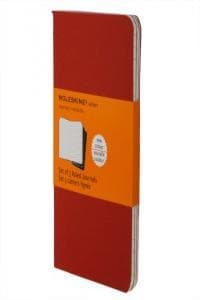 Moleskine Cahier Pocket Ruled Red Cover P. 3er Pack