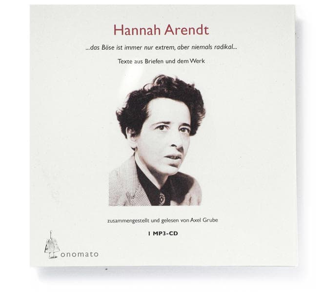 Hannah Arendt. Ein fragmentarisches Werkportrait,1 MP3-CD
