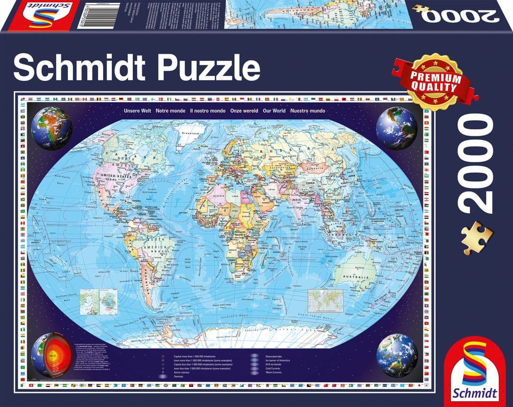 Schmidt Spiele - Unsere Welt, 2000 Teile
