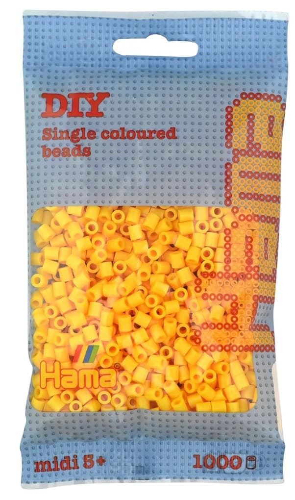 Hama - Bügelperlen im Beutel, ca 1000 Stck, Gelb