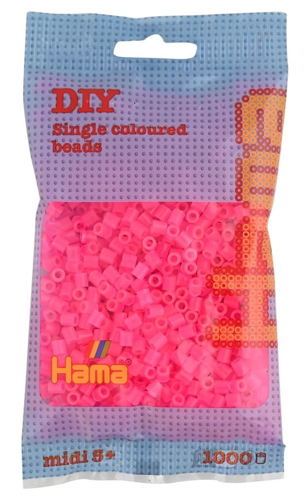 Hama - Bügelperlen im Beutel, ca 1000 Stck, Fuchsia