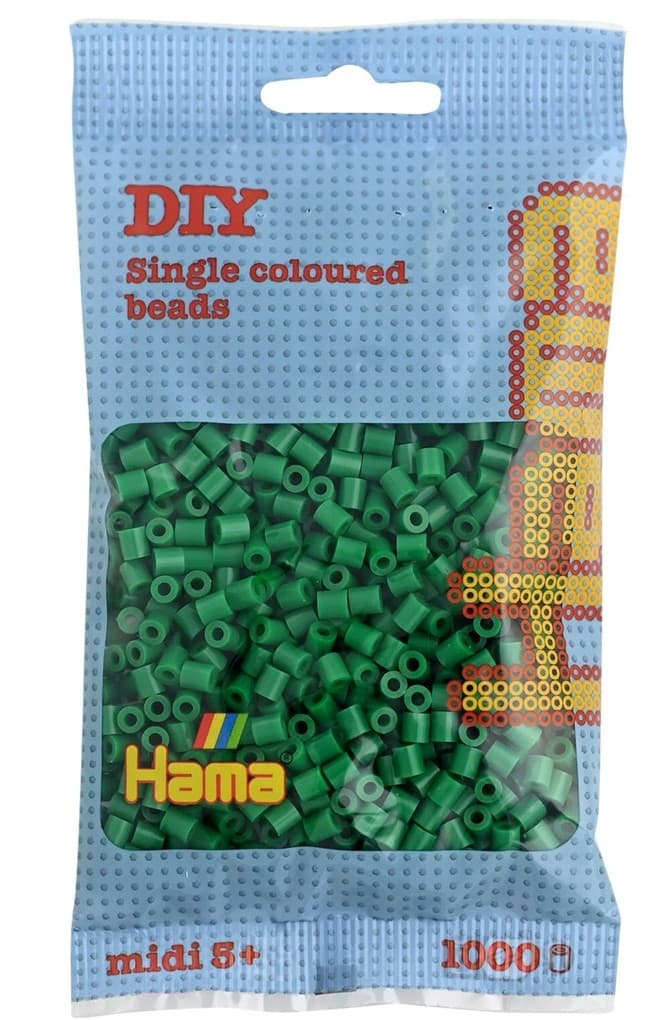 Hama - Bügelperlen im Beutel, ca 1000 Stck, Grün