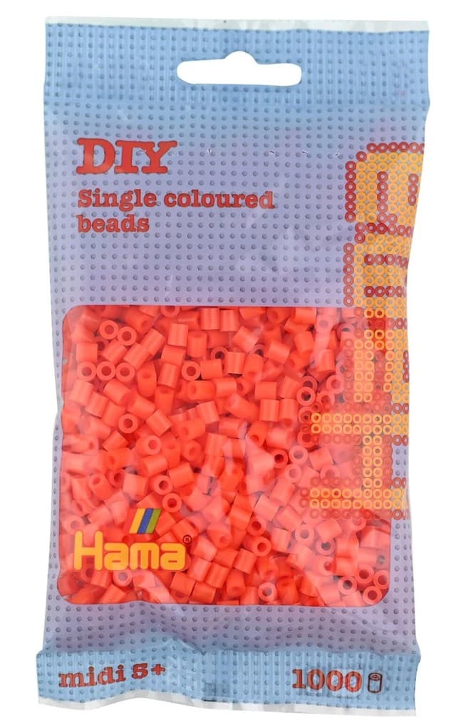 Hama - Bügelperlen im Beutel, ca 1000 Stck, Orange