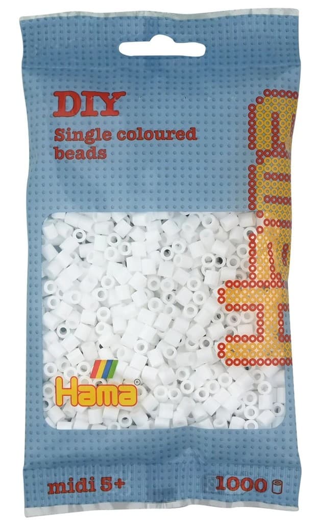 Hama - Bügelperlen im Beutel, ca 1000 Stck, Weiß