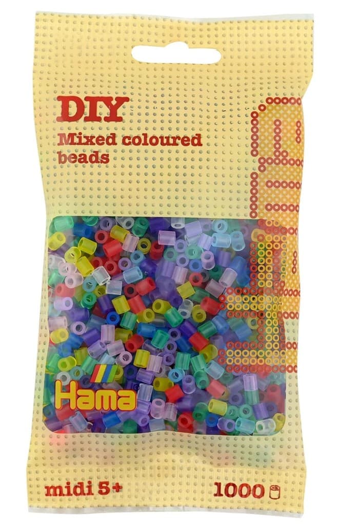 Hama - Perlen, transparent gemischt, 1000 Stück