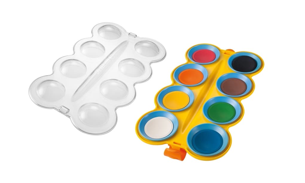 Pelikan Deckfarbkasten mini-friends®, 8 Farben und 1 Pinsel