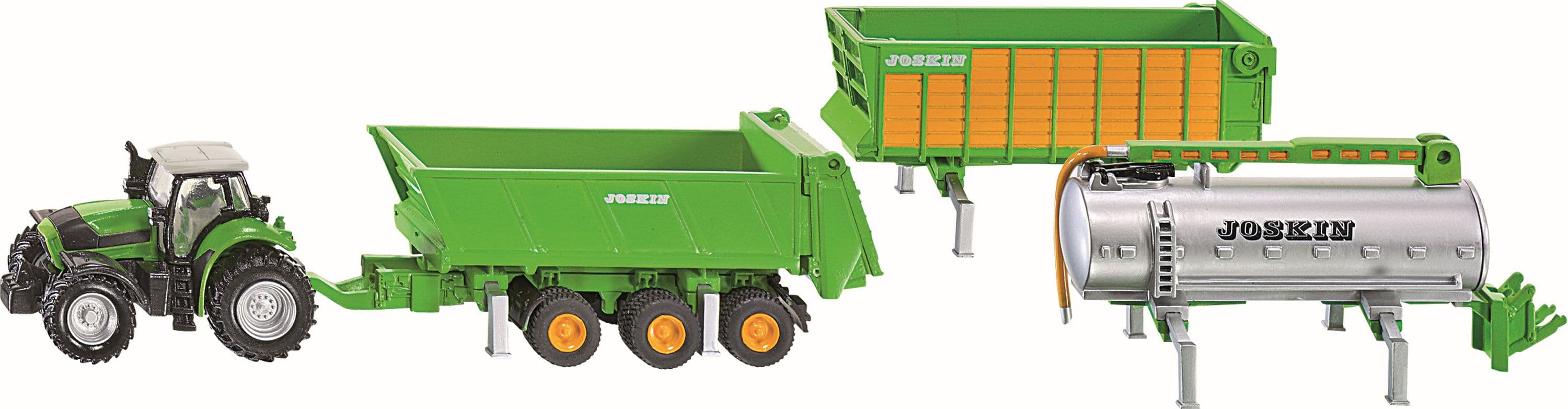 SIKU Farmer - Traktor Deutz mit Joskin Anhängerset