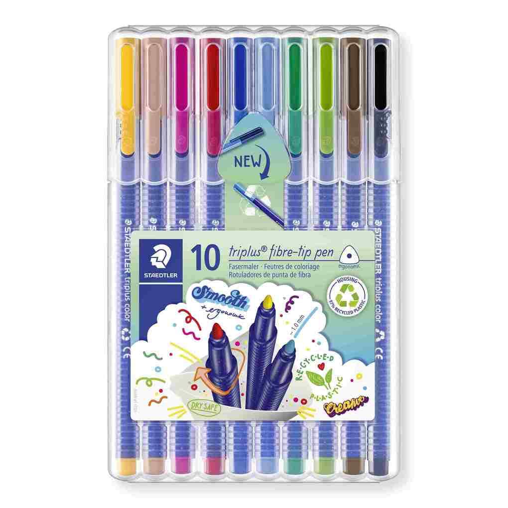 STAEDTLER triplus color 323 Fasermaler, 10er Set, 323 SB10