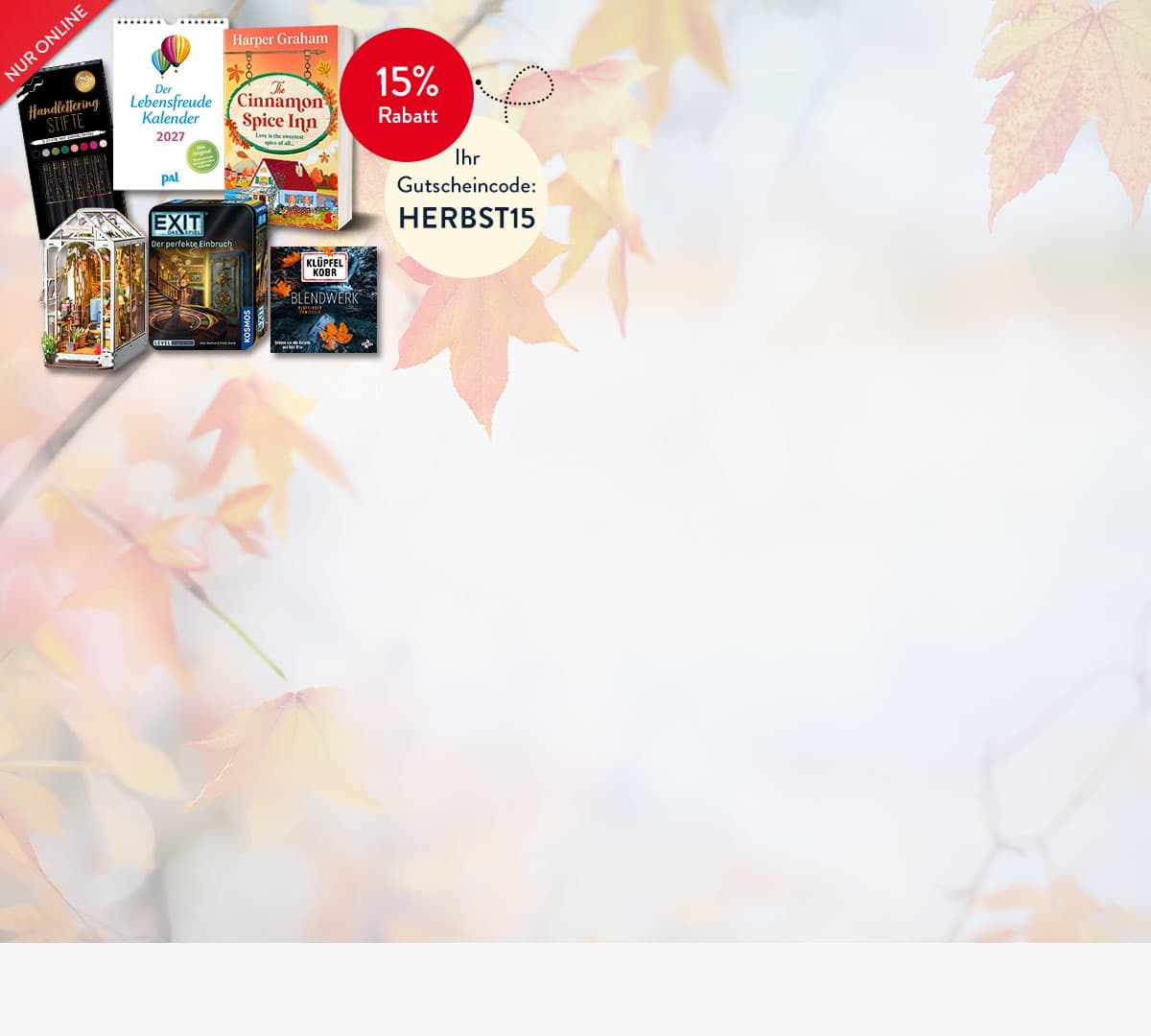 15% Rabatt auf viele Sortimente