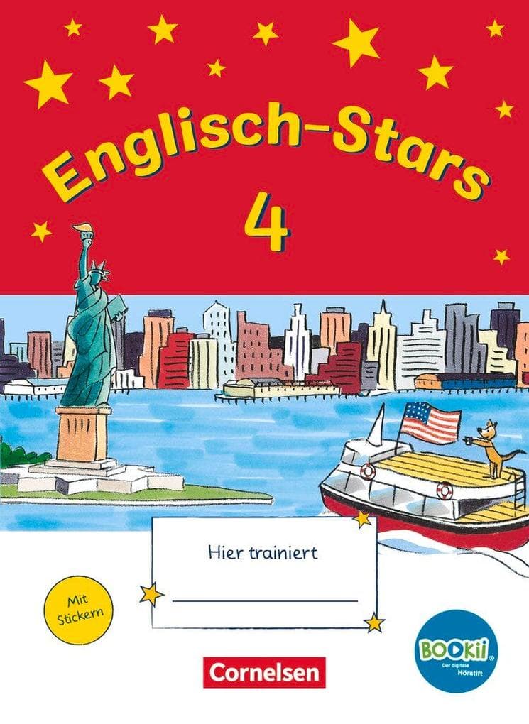 Englisch-Stars - BOOKii-Ausgabe - 4. Schuljahr. Übungsheft mit Lösungen