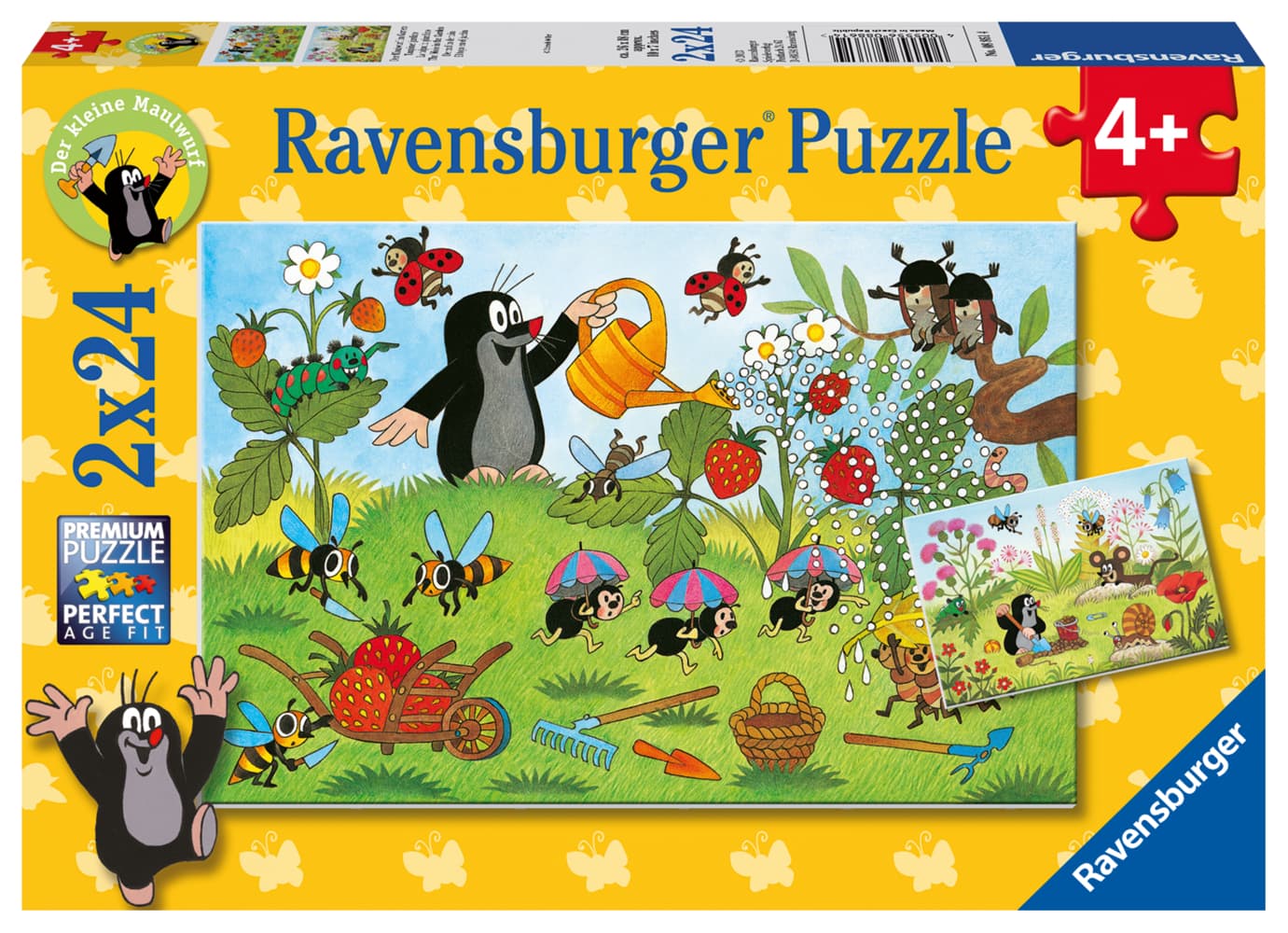 Ravensburger - Der Maulwurf im Garten, 2 x 24 Teile