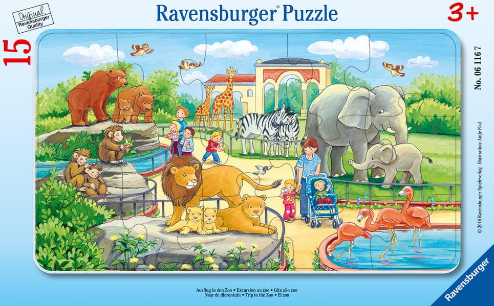 Ravensburger - Ausflug in den Zoo, 15 Teile