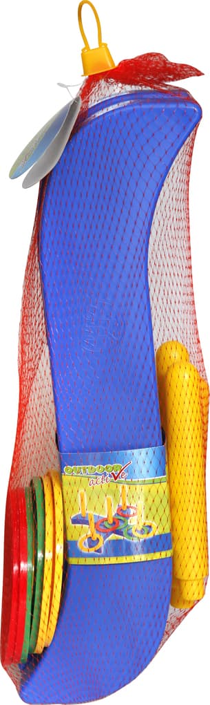 Outdoor active Ringwurfspiel mit 4 Stäben