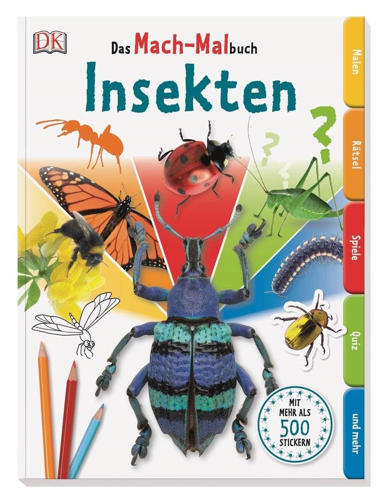 Das Mach-Malbuch Insekten