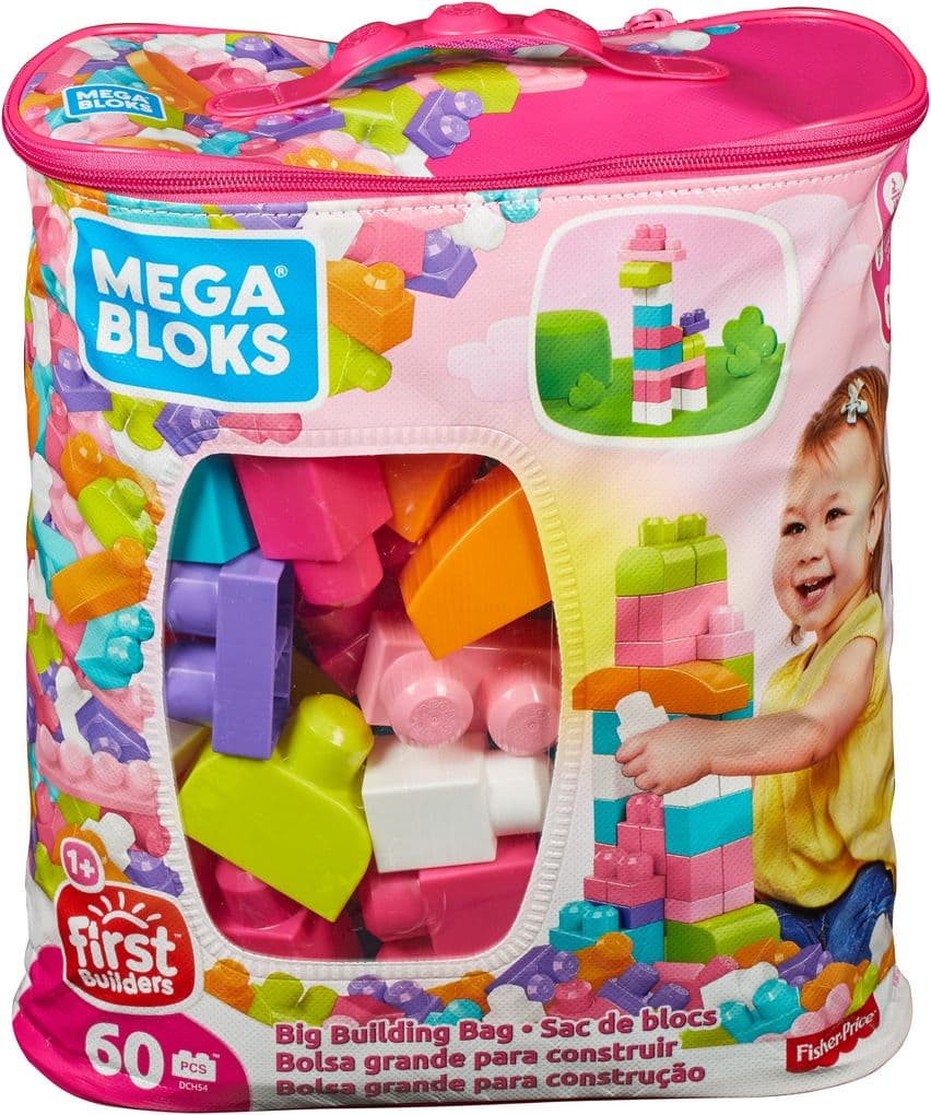 Mega Bloks Bausteinebeutel pink (60 Teile)