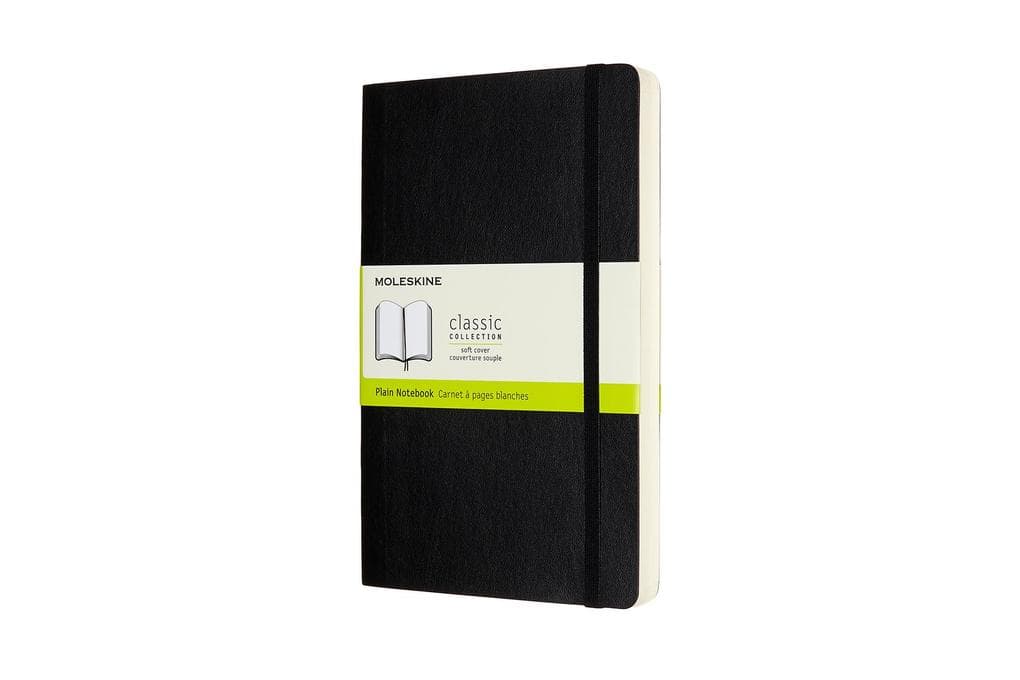 Moleskine Notizbuch Large/A5, Blanko, Erweiterte Seitenanzahl, Schwarz