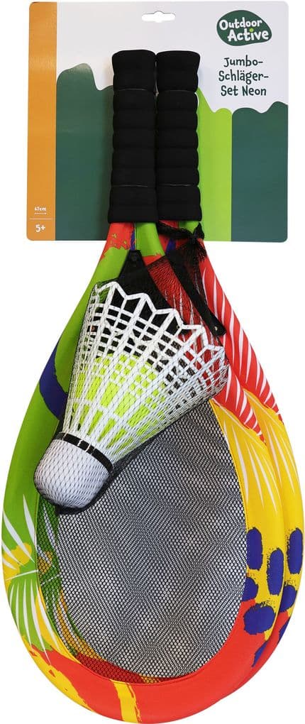 Outdoor active Jumbo-Schläger Set mit Bälle, Länge 67 cm