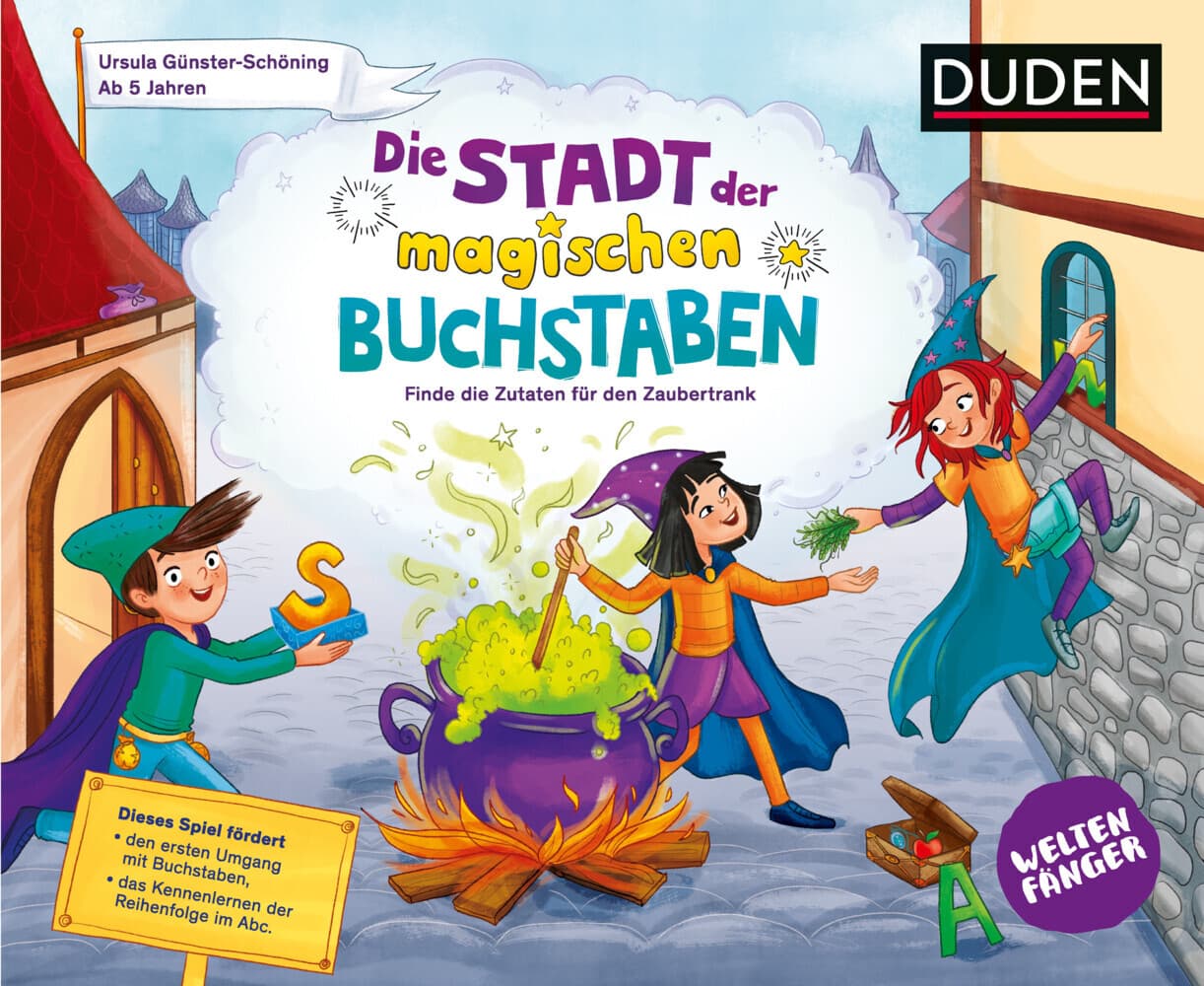 Duden: Weltenfänger: Die Stadt der magischen Buchstaben (Spiel) - ab 5 Jahren
