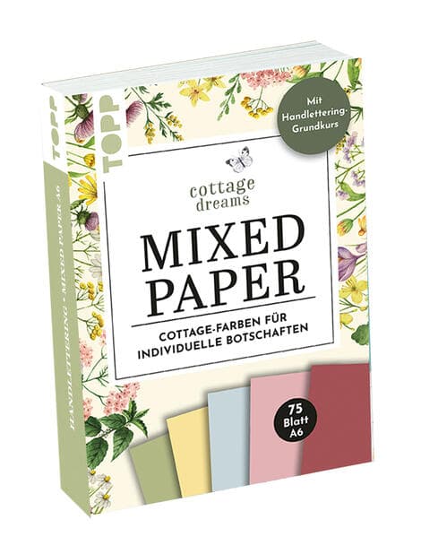 Handlettering Mixed Paper Block Cottage Dreams A6