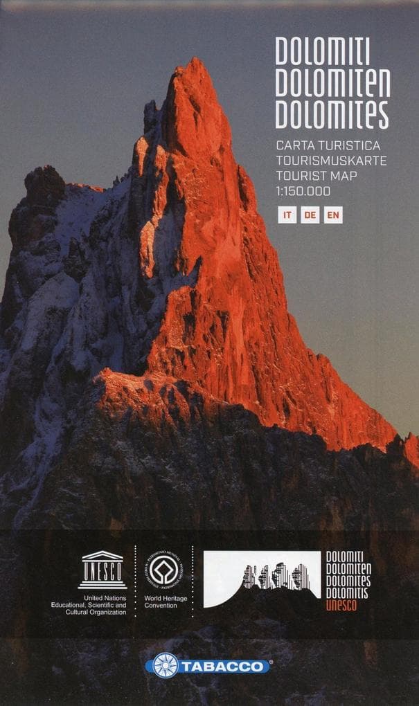 Dolomiti. Carta turistica 1:150.000. Ediz. italiana, tedesca e inglese