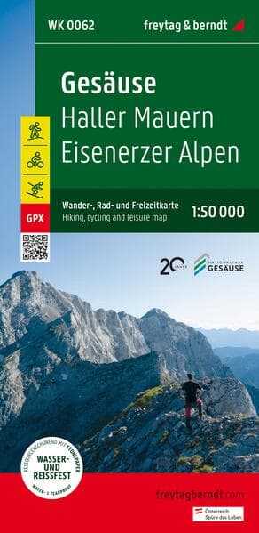 freytag & berndt Wanderkarte WK 0062 Gesäuse, Haller Mauern - Eisenerzer Alpen 1:50.000