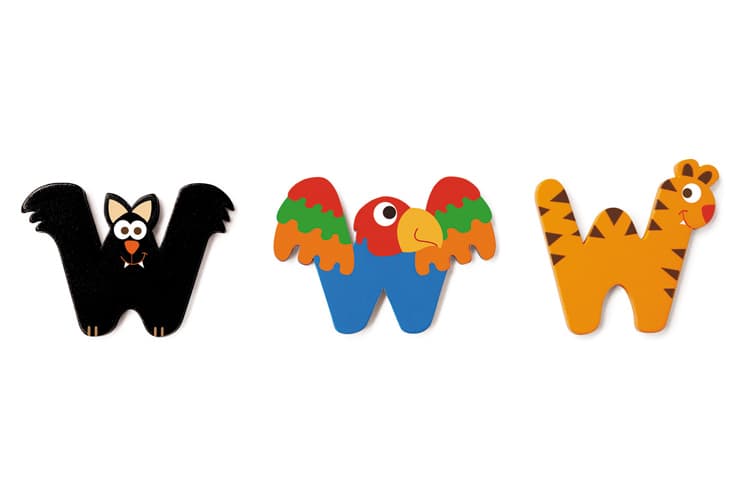 Scratch - Holzbuchstabe W