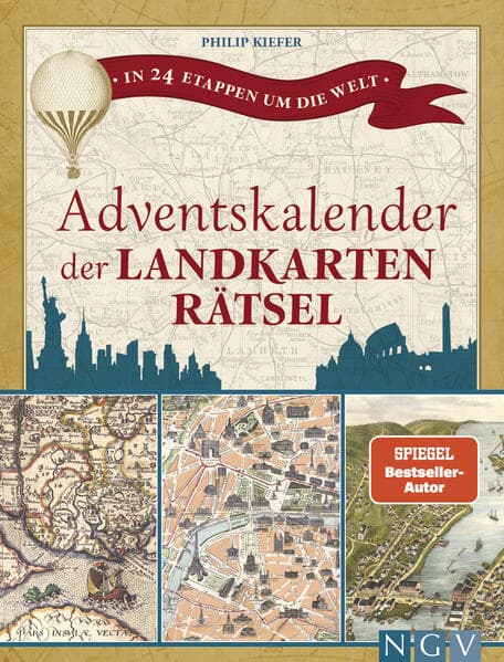 Adventskalender der Landkartenrätsel. In 24 Etappen um die Welt