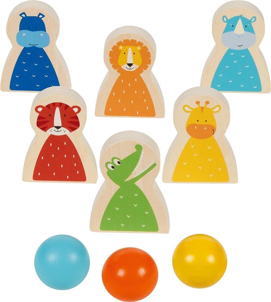 Kegelspiel Wilde Tiere